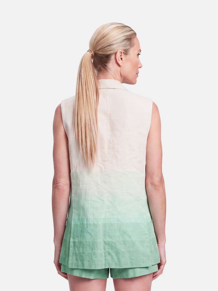 Claudie Pierlot Turquoise Vest & Shorts Set