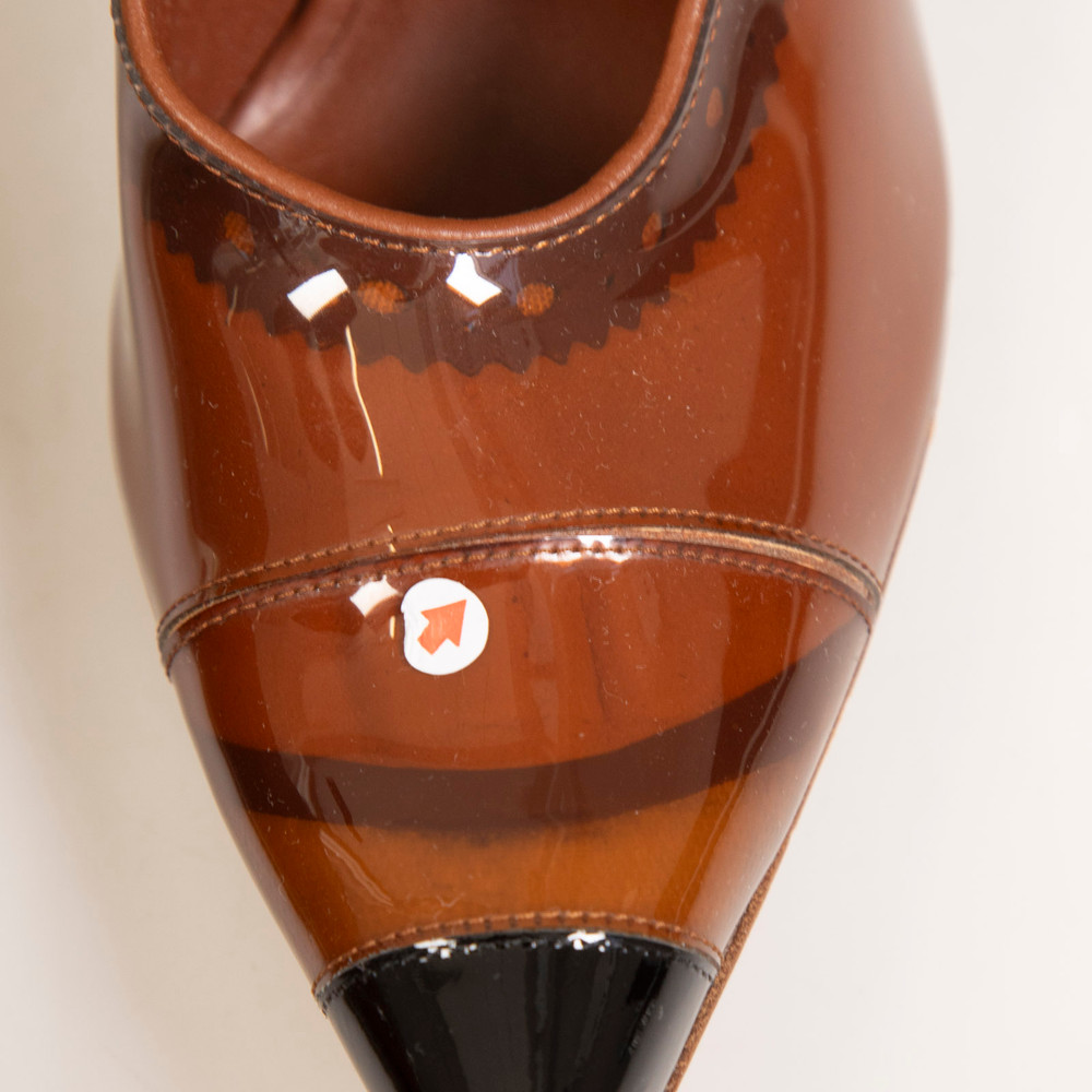 Burberry Brown PVC Pointed Pumps