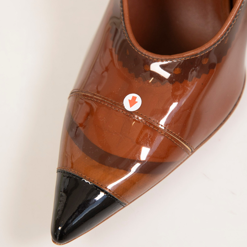 Burberry Brown PVC Pointed Pumps