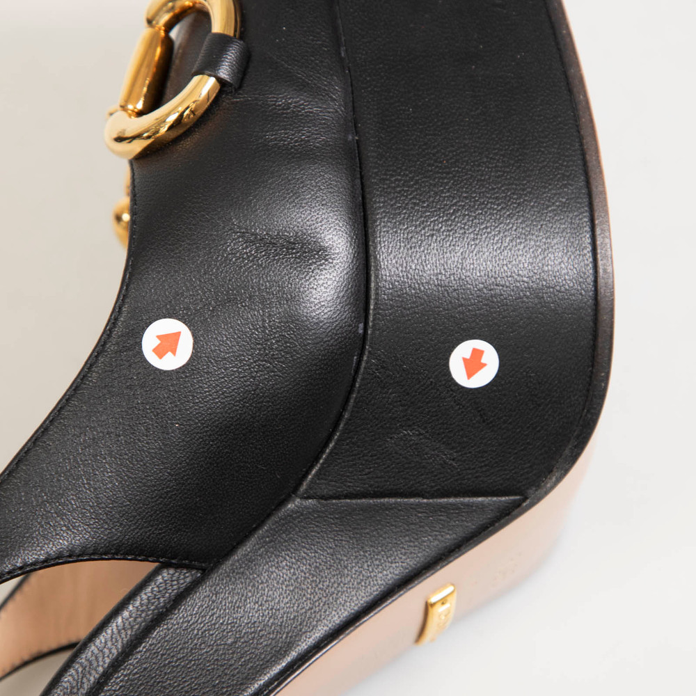 Gucci Black Leather Horsebit 120 Platform Pumps
