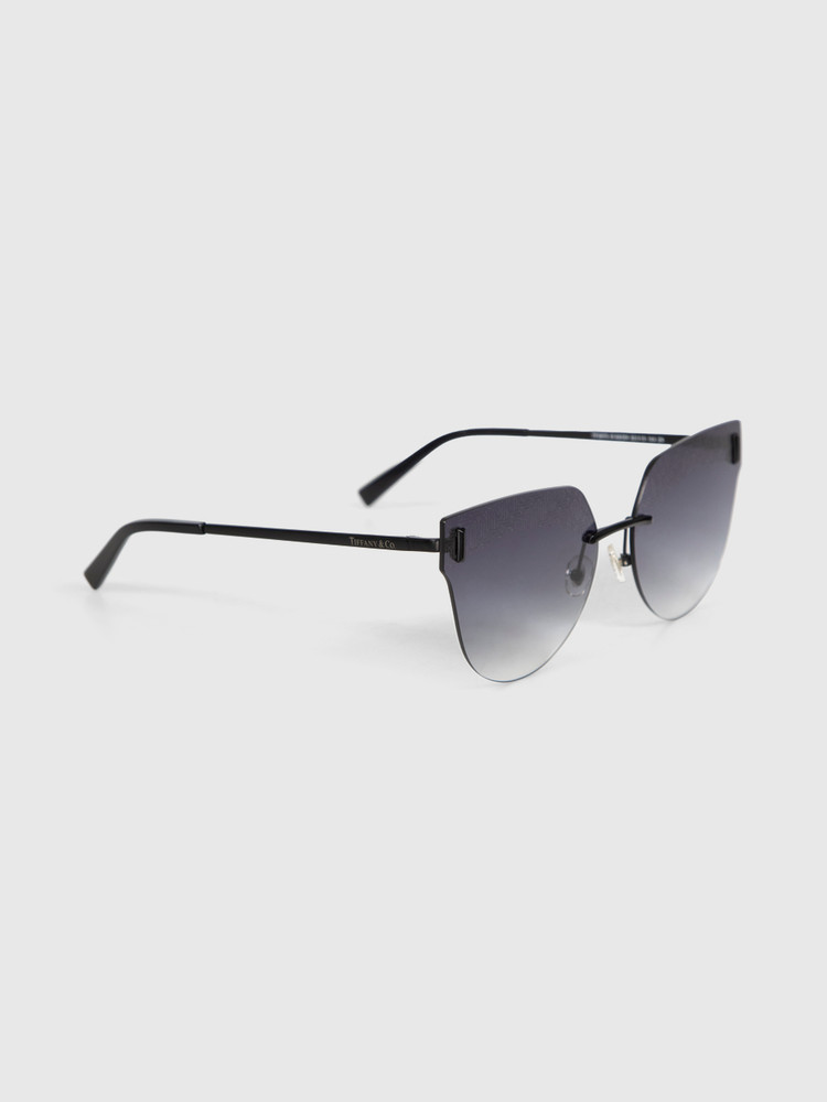 Tiffany & Co Black Cat Eye Gradient Sunglasses