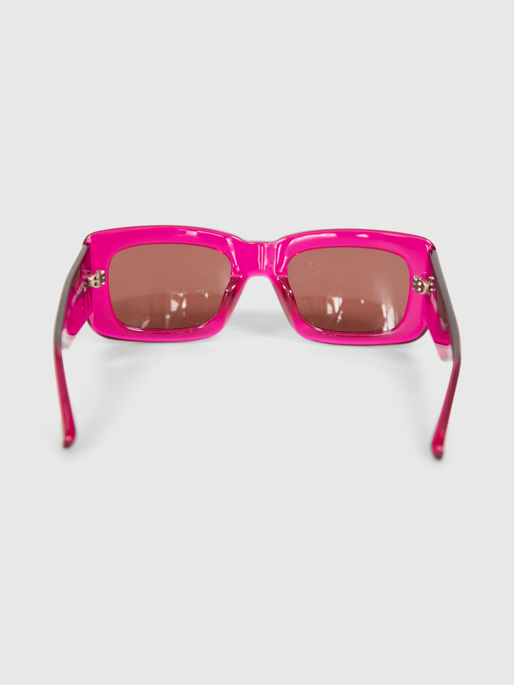 Linda Farrow Linda Farrow x The Attico Pink Marfa Sunglasses