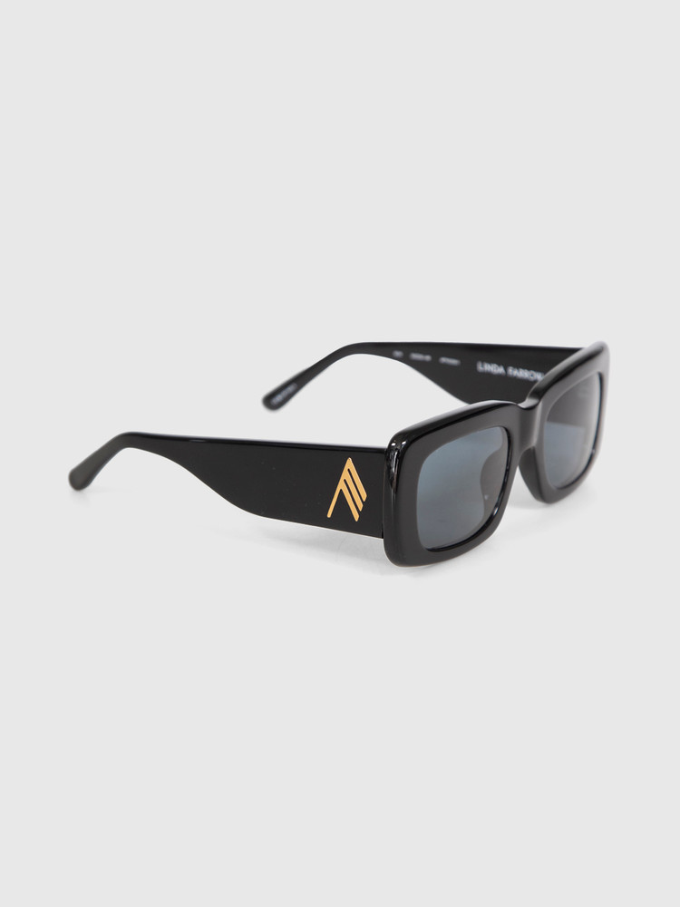 Linda Farrow Linda Farrow x The Attico Black Marfa Sunglasses