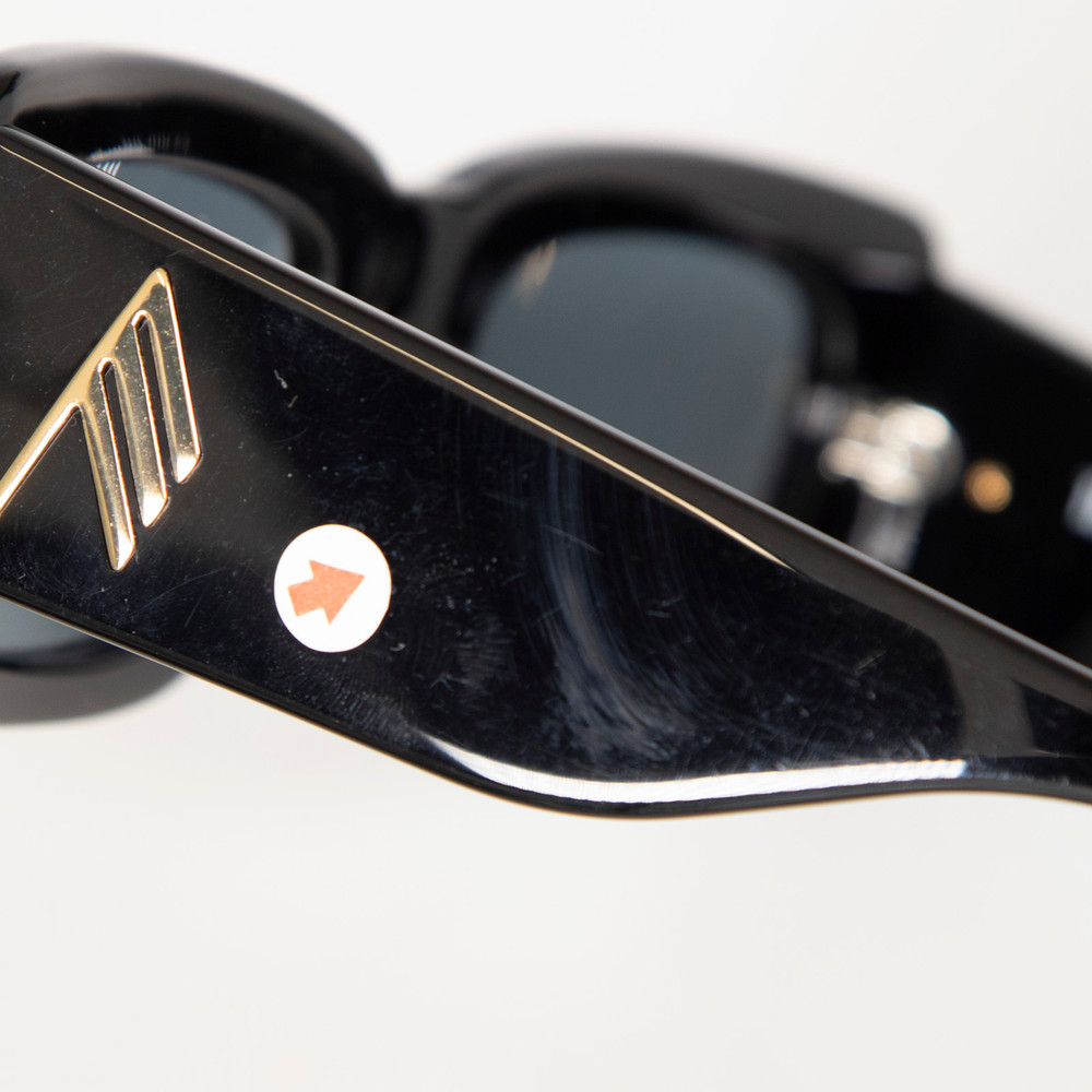 Linda Farrow Linda Farrow x The Attico Black Marfa Sunglasses