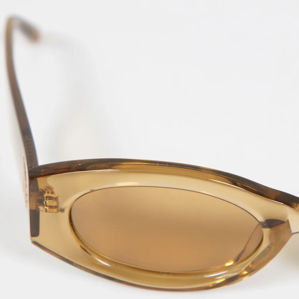 Linda Farrow Linda Farrow x The Attico Beige Berta Sunglasses