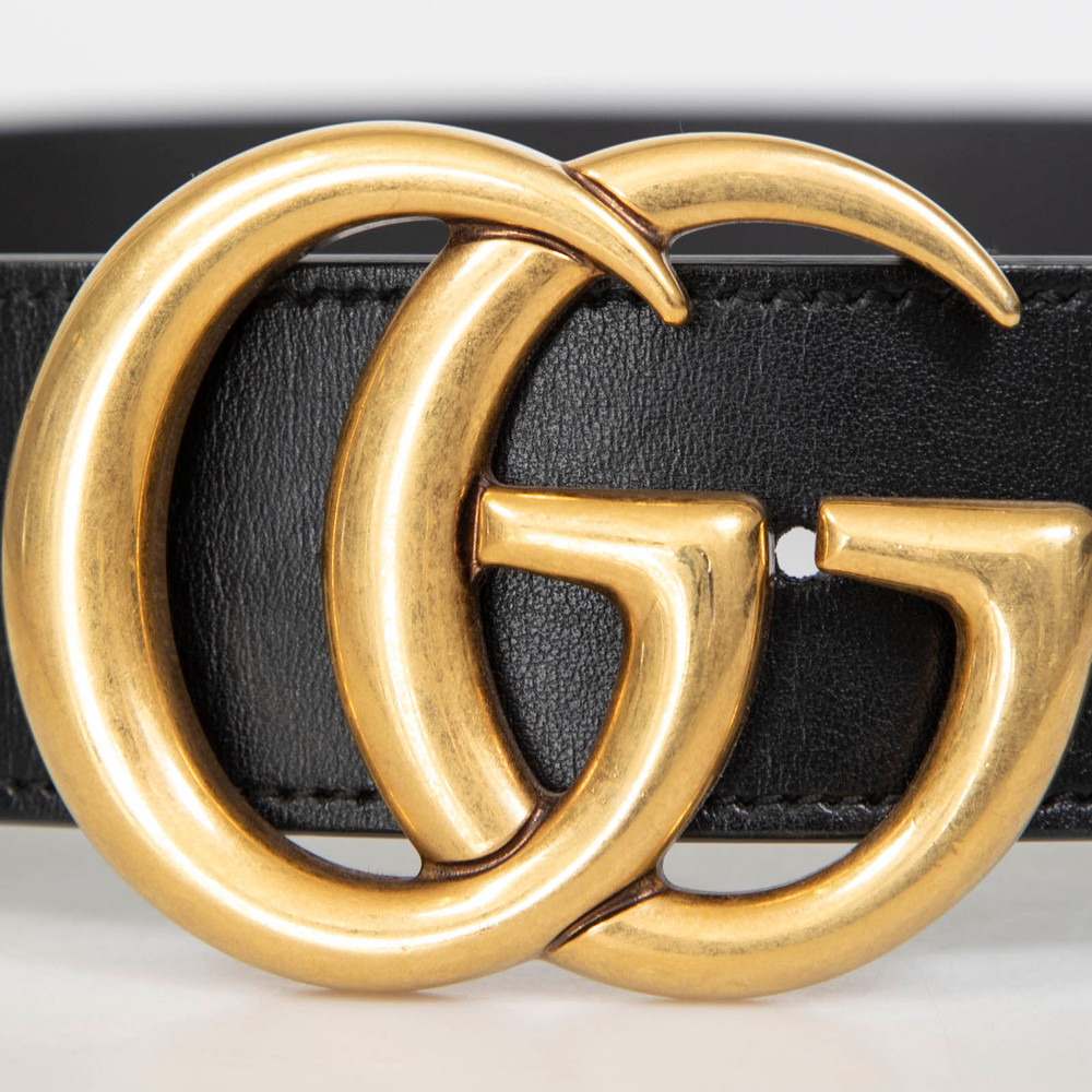 Gucci Brown Monogram GG Belt