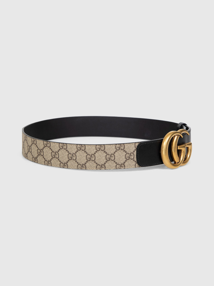 Gucci Brown Monogram GG Belt