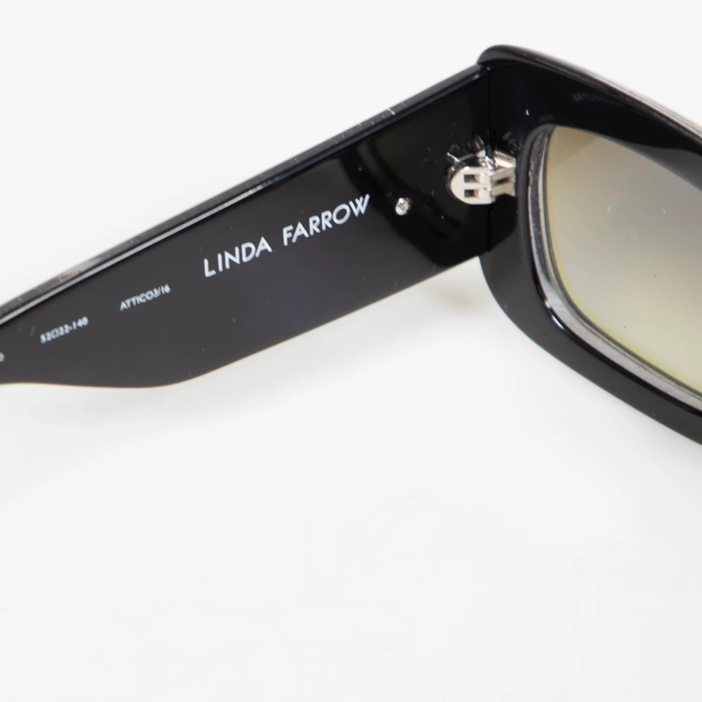 Linda Farrow Linda Farrow x The Attico Black Glitter Marfa Sunglasses