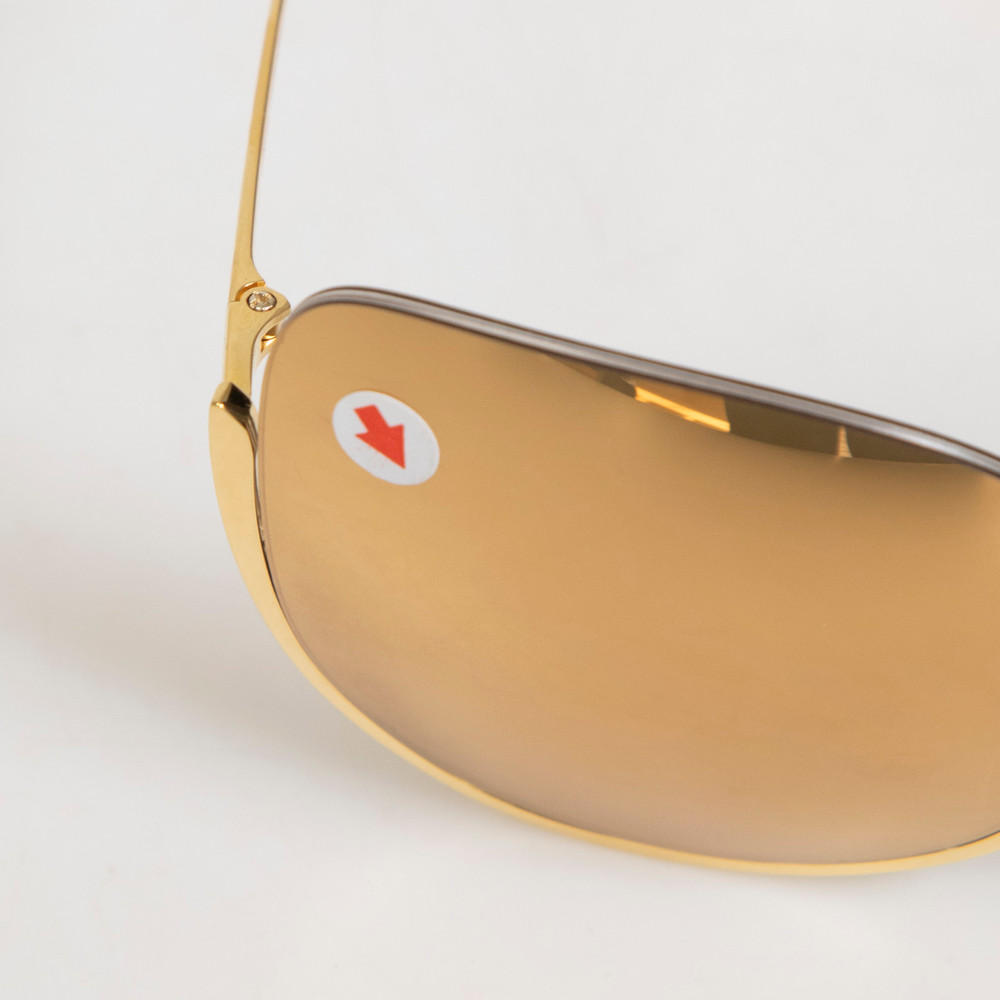 Linda Farrow Gold Cat Eye Kennedy Sunglasses