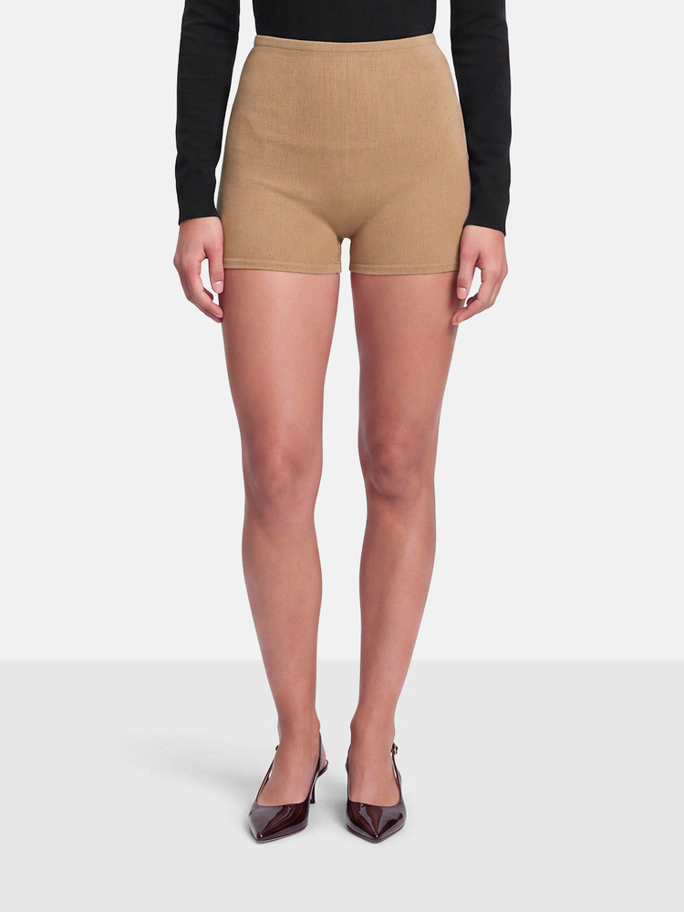 Max Mara Beige Knit Shorts