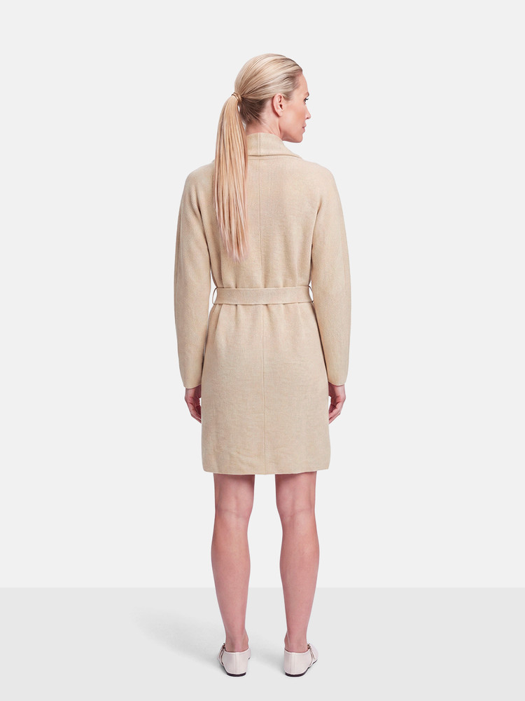 Vince Beige Wool Knit Long Cardigan