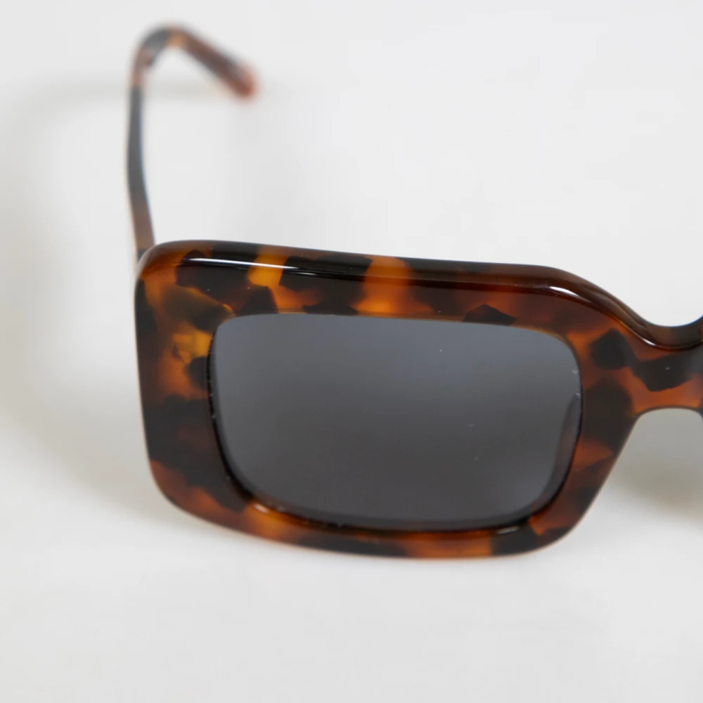 Linda Farrow Linda Farrow x The Attico Brown Tortoiseshell Jorja Sunglasses