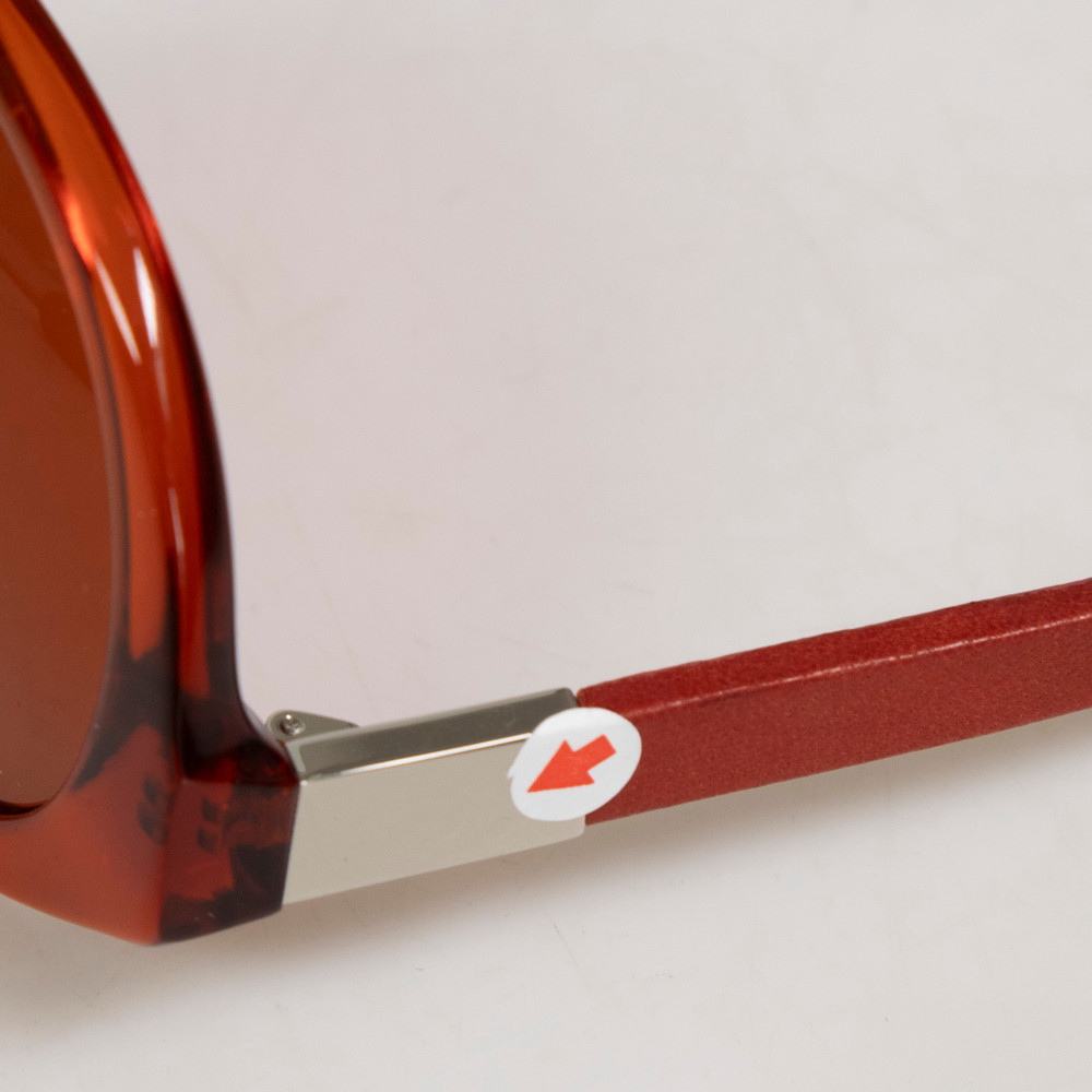 Linda Farrow Linda Farrow x The Row Orange Tinted Round Sunglasses