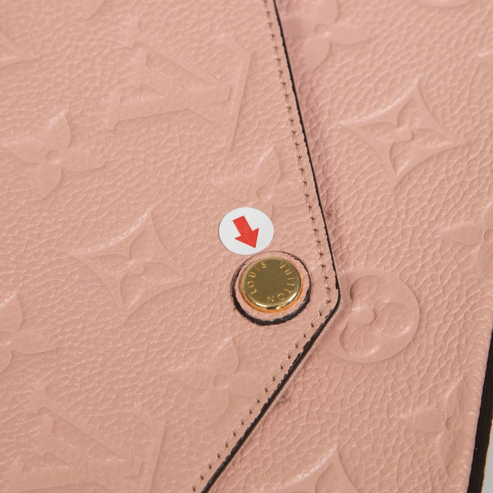 Louis Vuitton Pink Leather Monogram Félicie Pochette Bag