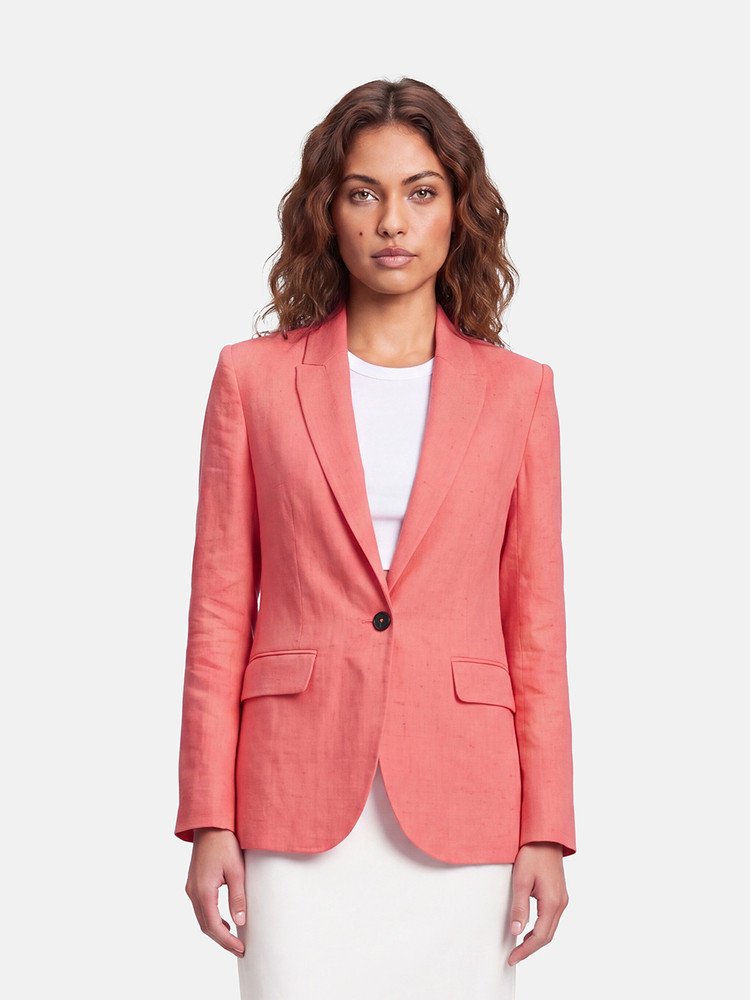 ME+EM Pink Single Breast Blazer