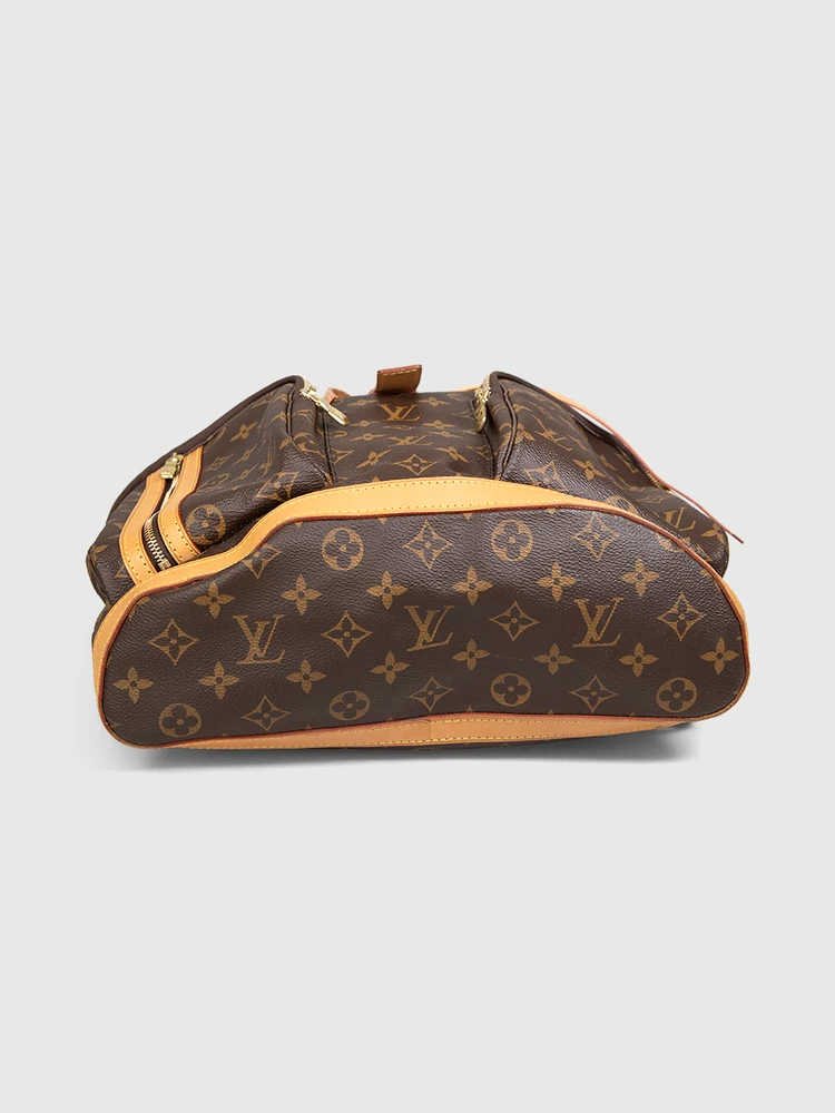 Louis Vuitton 2016 Brown Bosphore Monogram Backpack