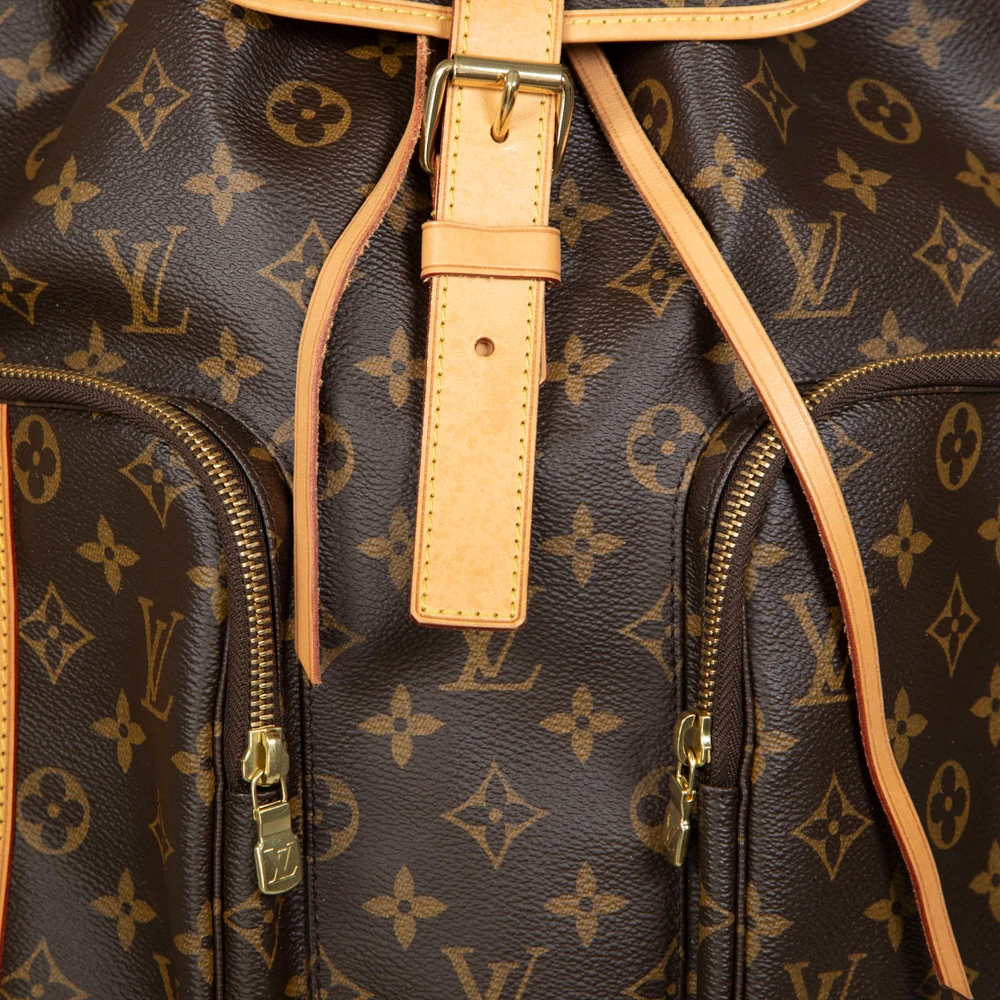 Louis Vuitton 2016 Brown Bosphore Monogram Backpack