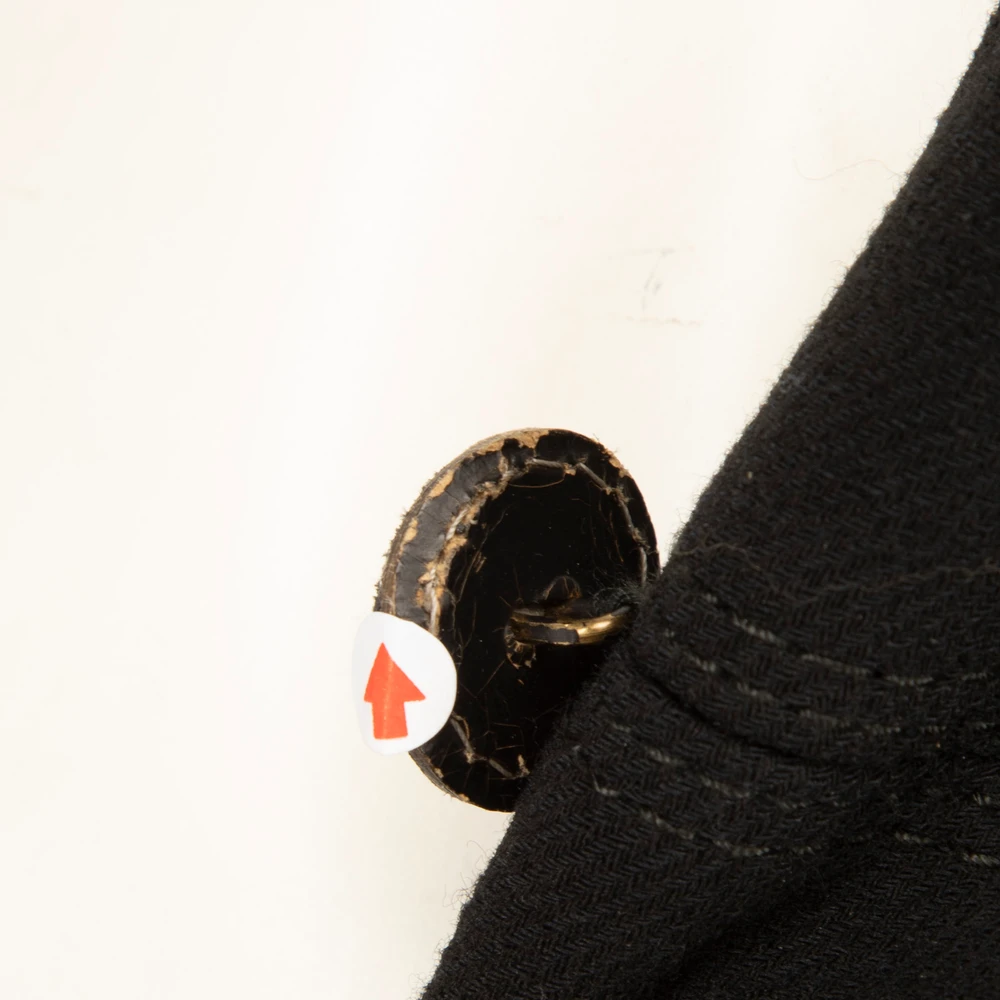 Versace Black Wool Long Coat
