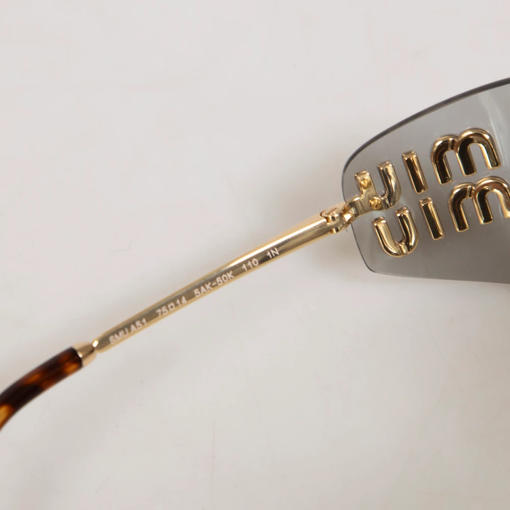 Miu Miu Logo Shield Sunglasses
