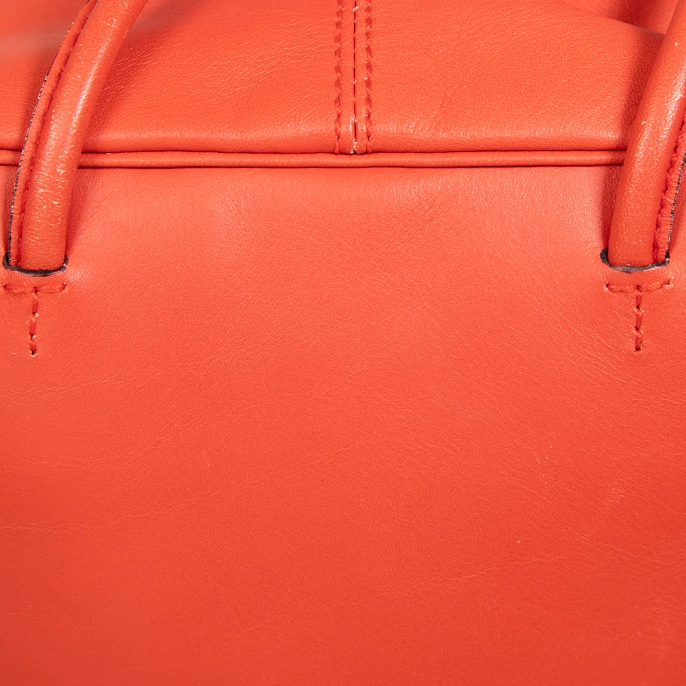 Bally Red Cube Leather Bag