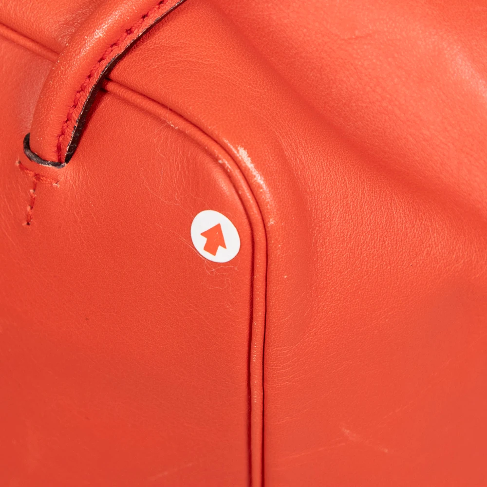 Bally Red Cube Leather Bag