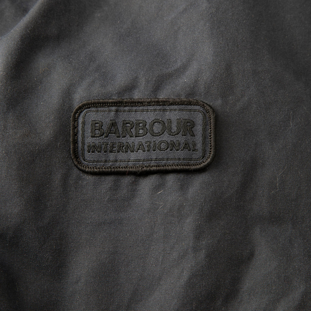 Barbour Navy Waxed Cotton Coat