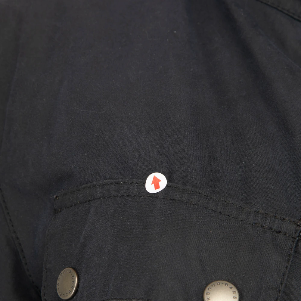 Barbour Navy Waxed Cotton Coat