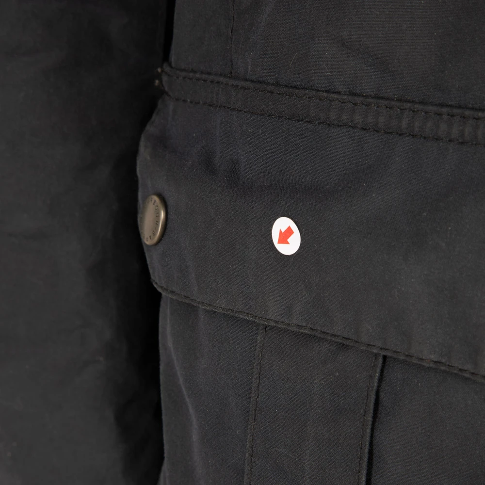 Barbour Navy Waxed Cotton Coat