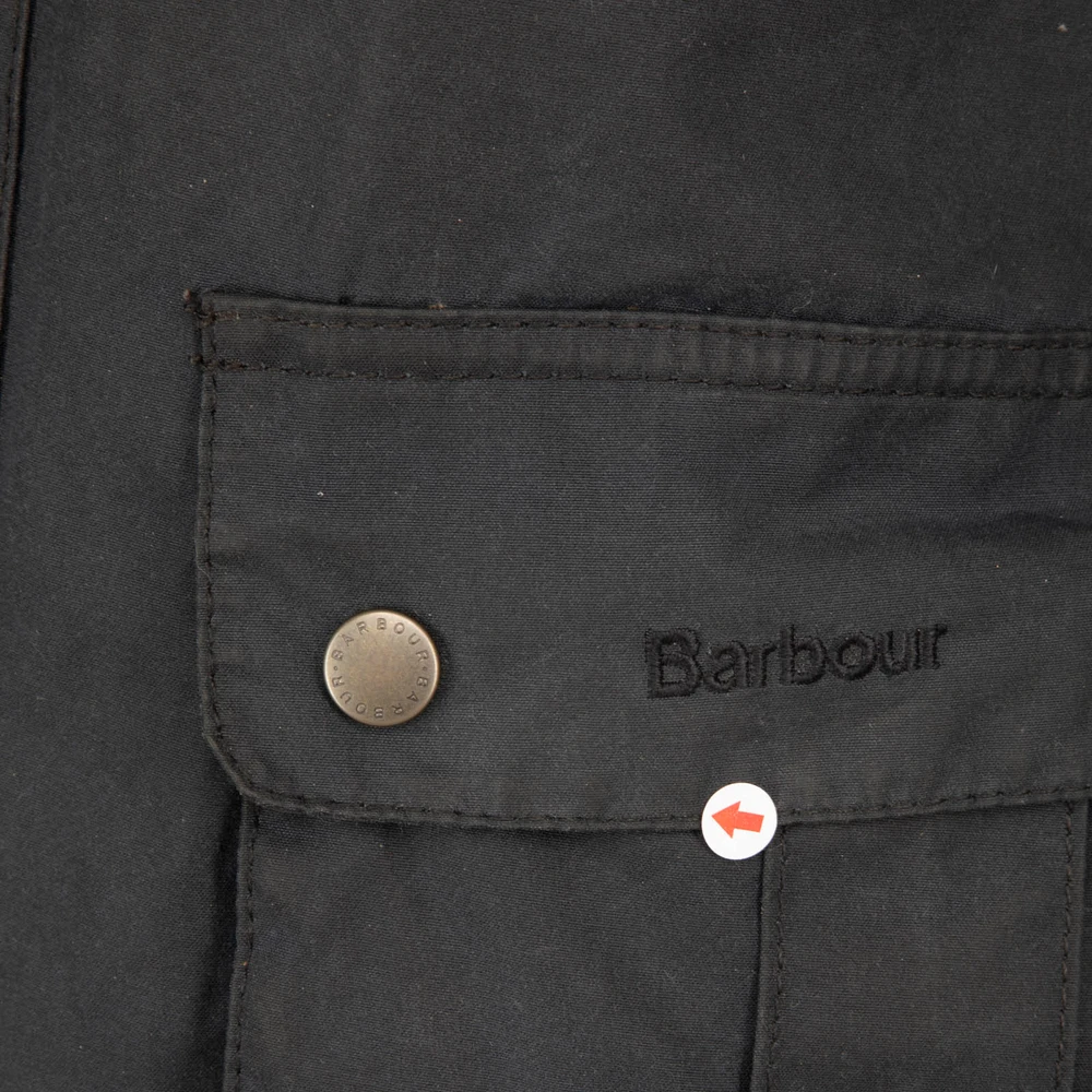 Barbour Navy Waxed Cotton Coat