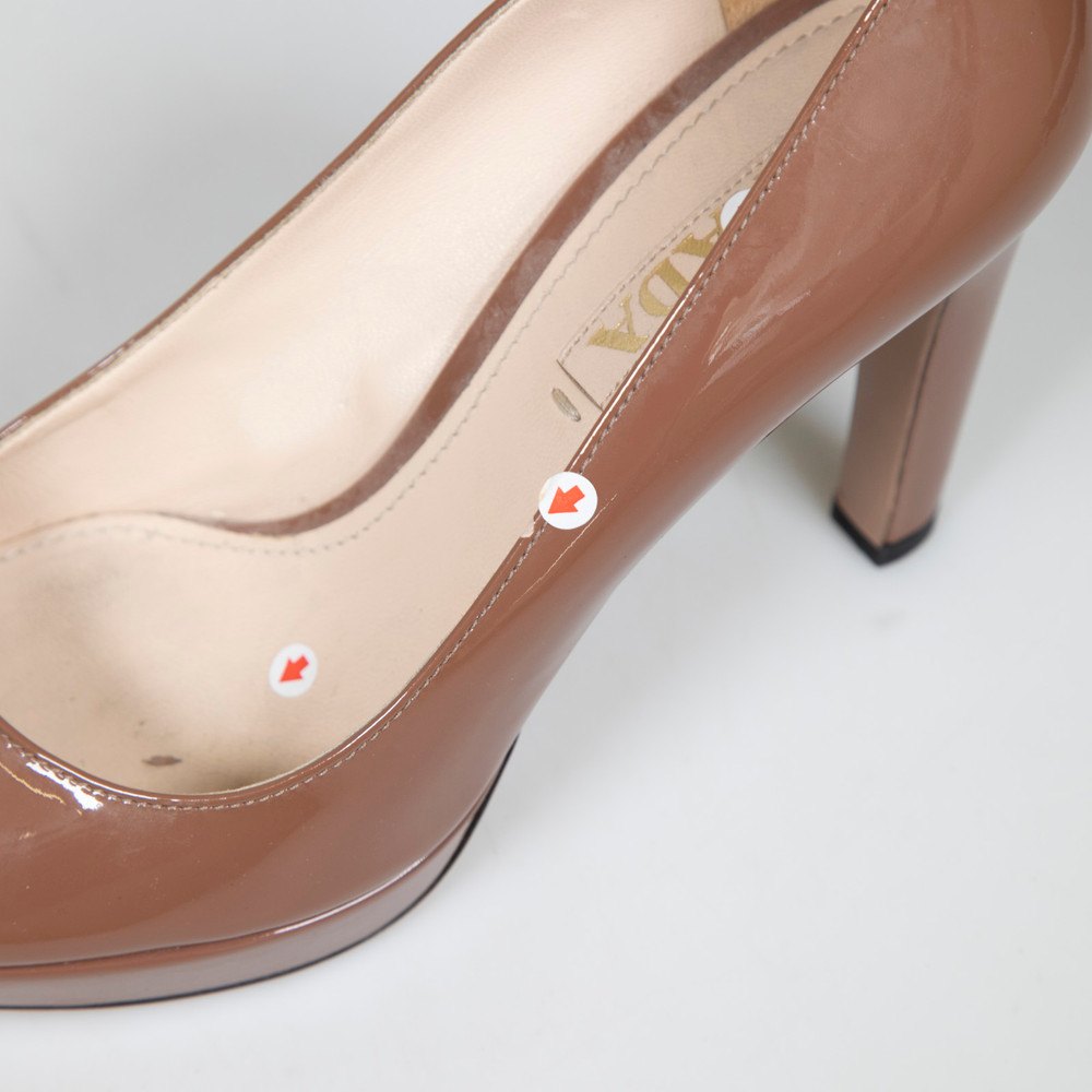 Prada Patent Leather Brown Pumps