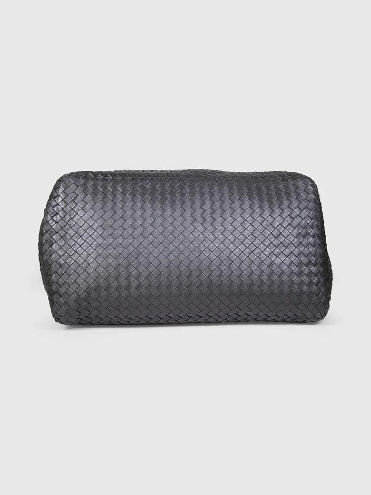 Bottega Veneta Black Intrecciato Leather Large Tote Bag