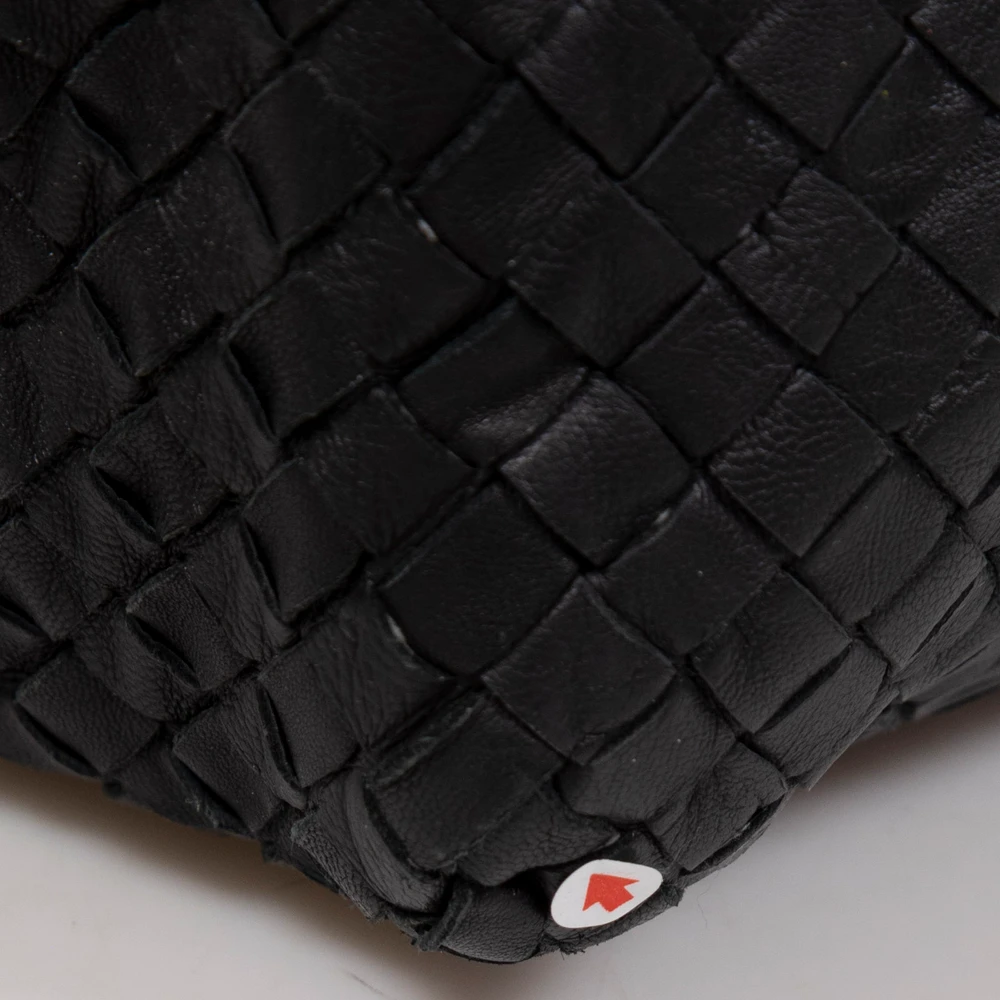 Bottega Veneta Black Intrecciato Leather Large Tote Bag
