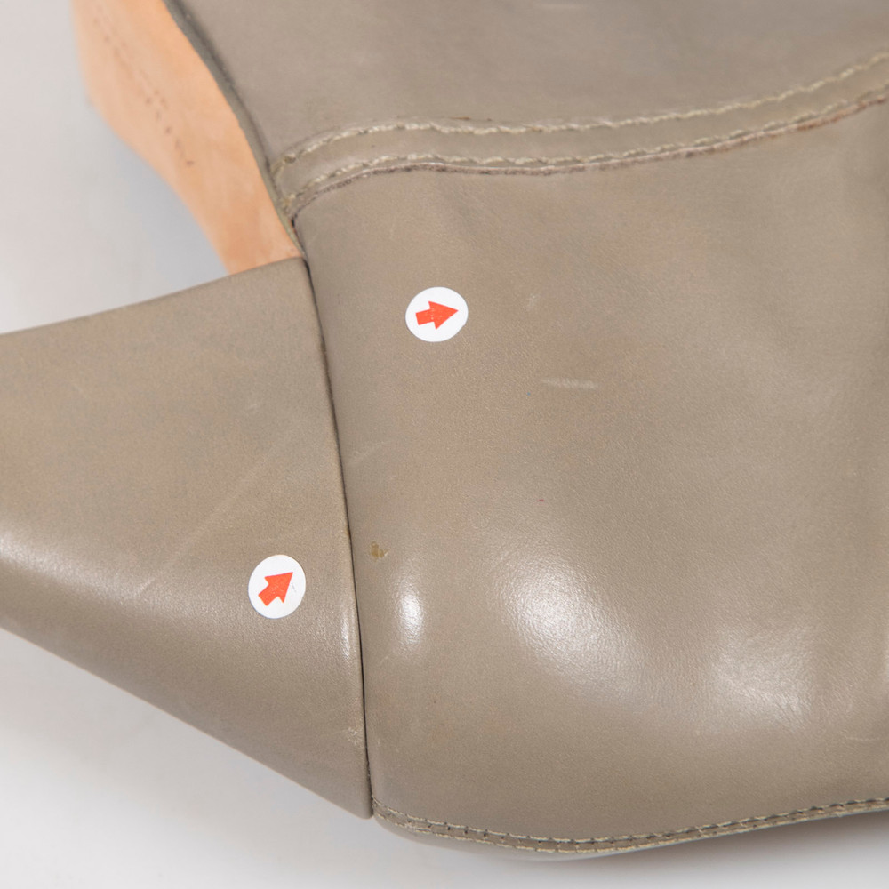 Zimmermann Grey Ruched Leather Boots