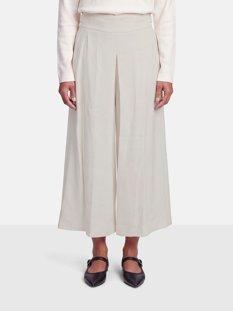 Temperley London Beige Lamb Wool Knit Turtleneck Poncho