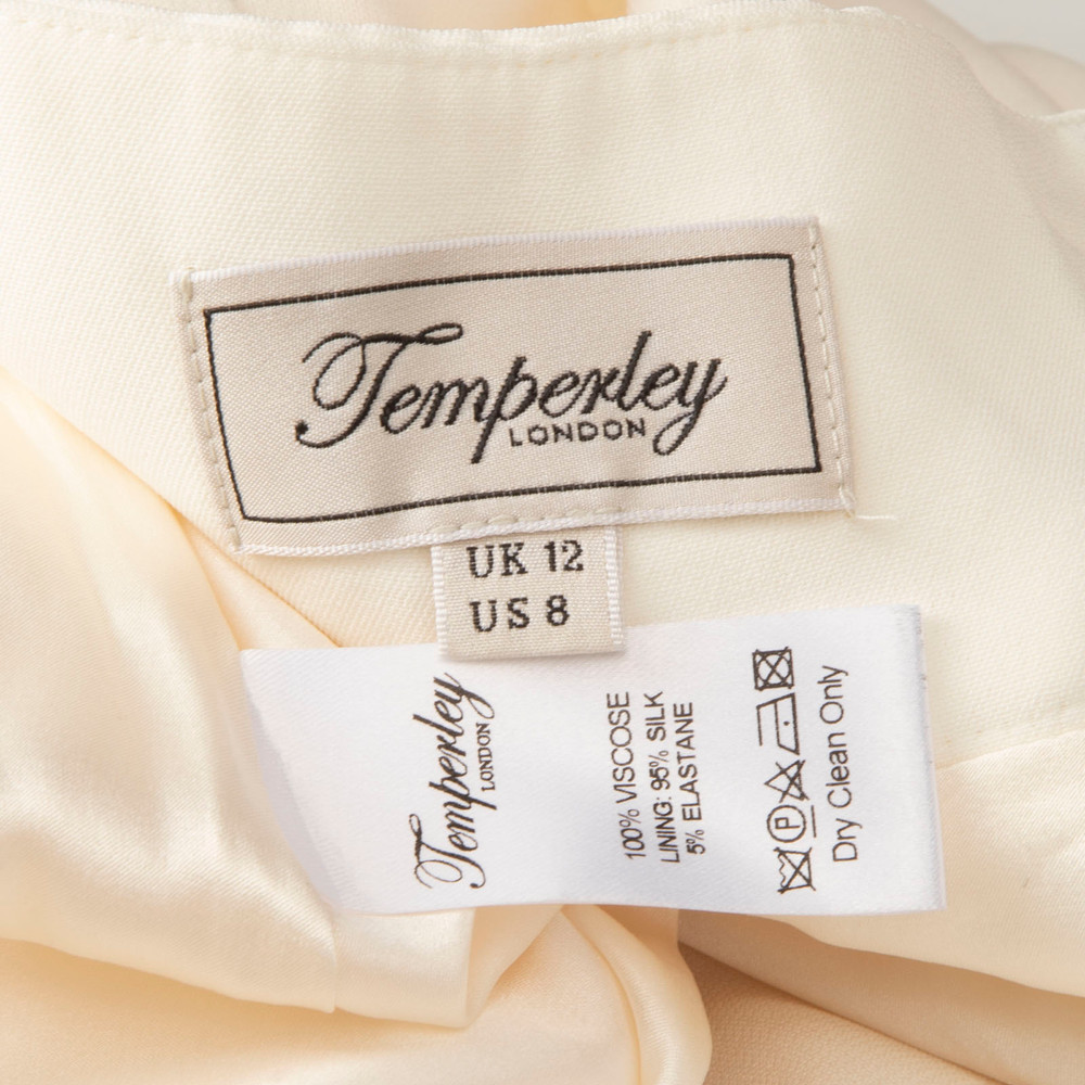 Temperley London Beige Lamb Wool Knit Turtleneck Poncho
