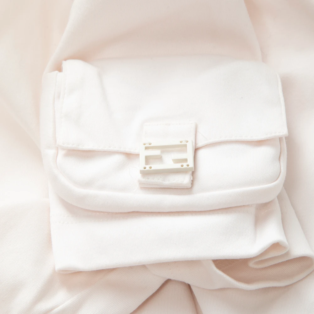 Fendi White Pocket Sleeve T-Shirt