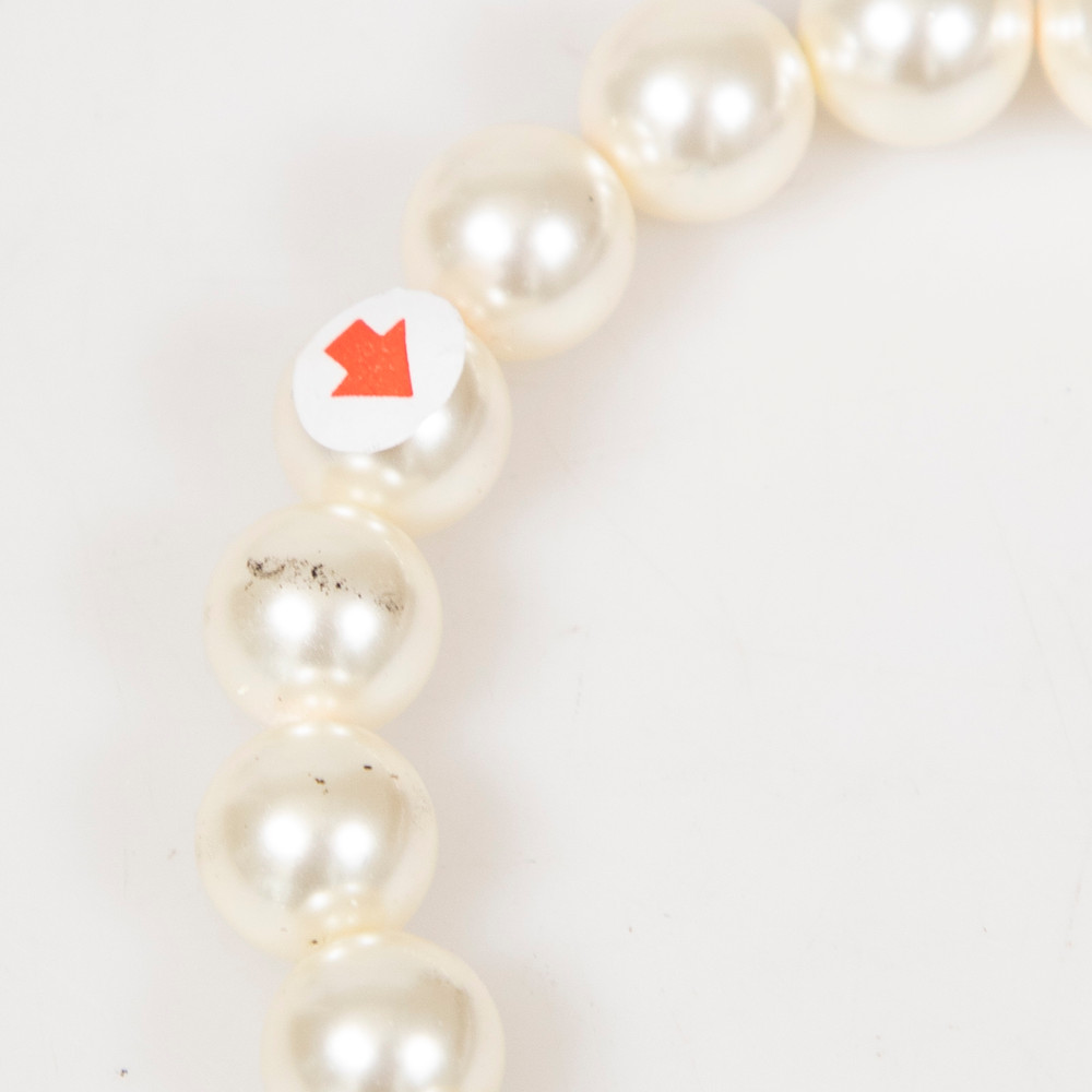 Chanel 2015 Triple Strand Faux Pearl Necklace
