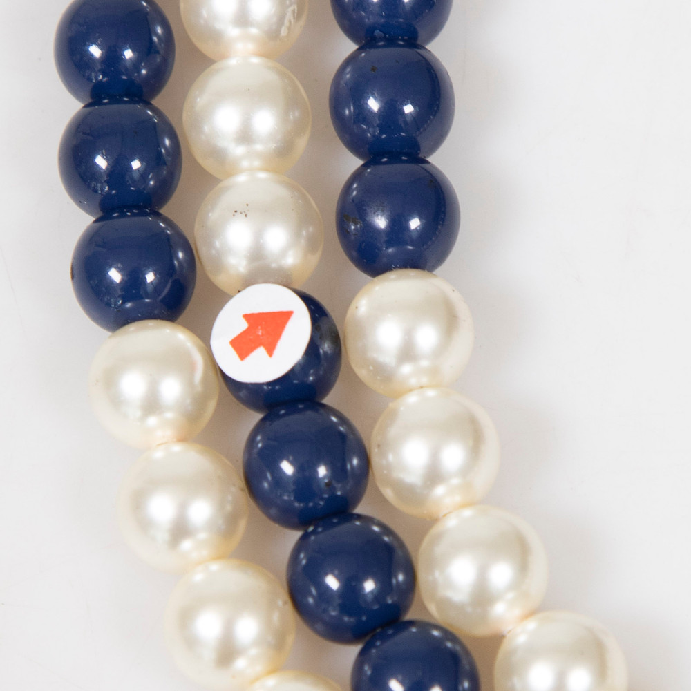 Chanel 2015 Triple Strand Faux Pearl Necklace