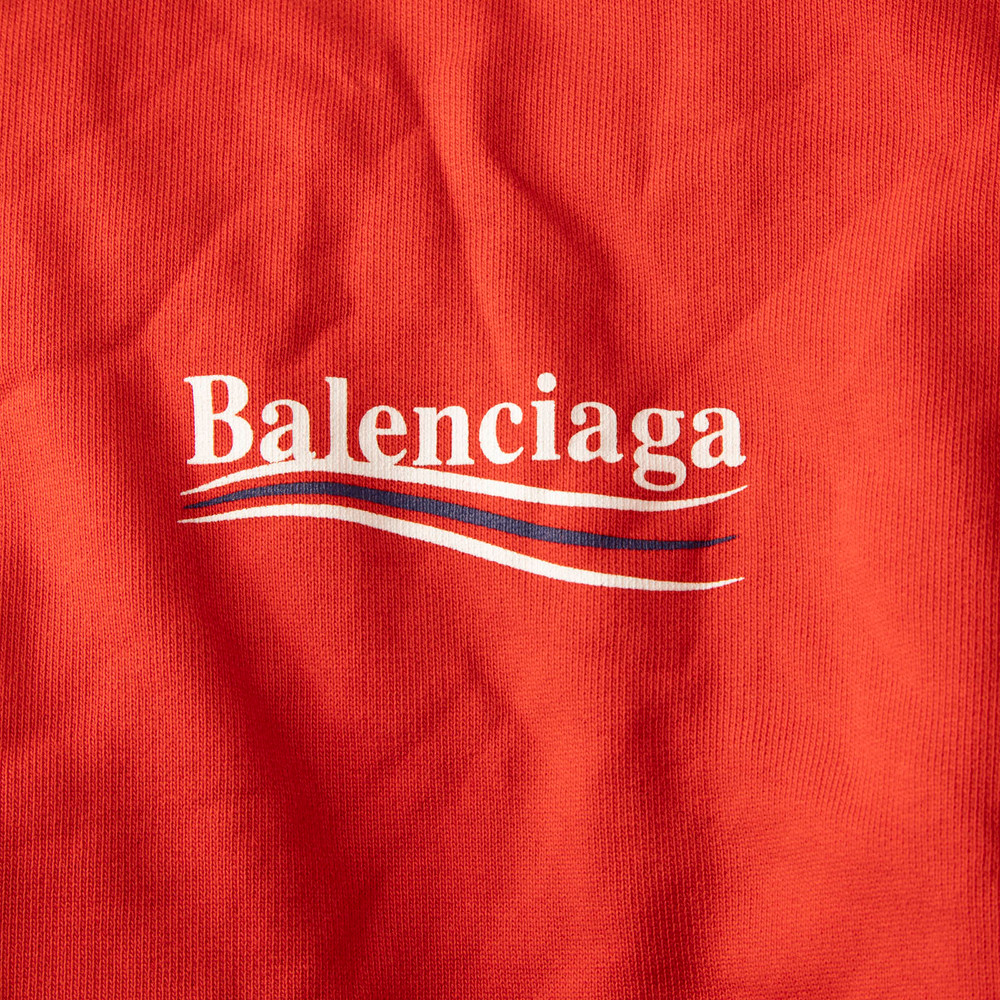 Balenciaga Red Logo Hoodie