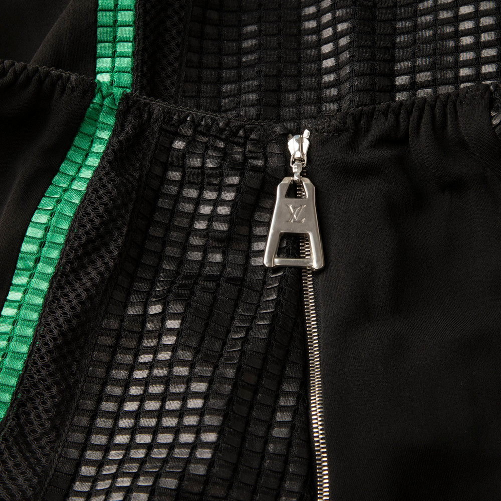 Louis Vuitton Black Mesh Trim Skirt