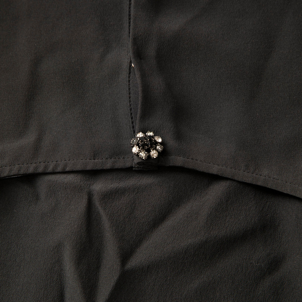 Dolce & Gabbana Black Silk Short Sleeve Top
