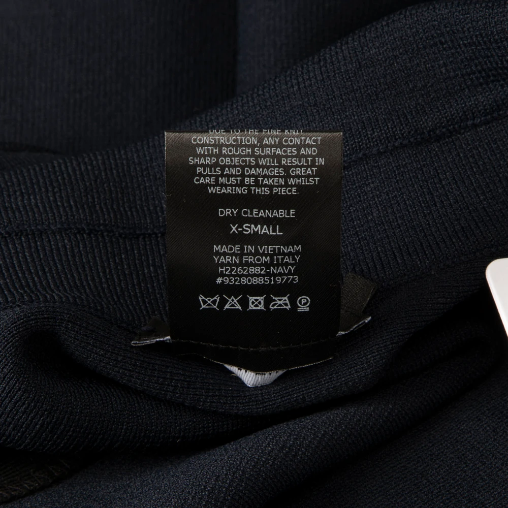 Scanlan & Theodore Navy Knit A-Line Dress
