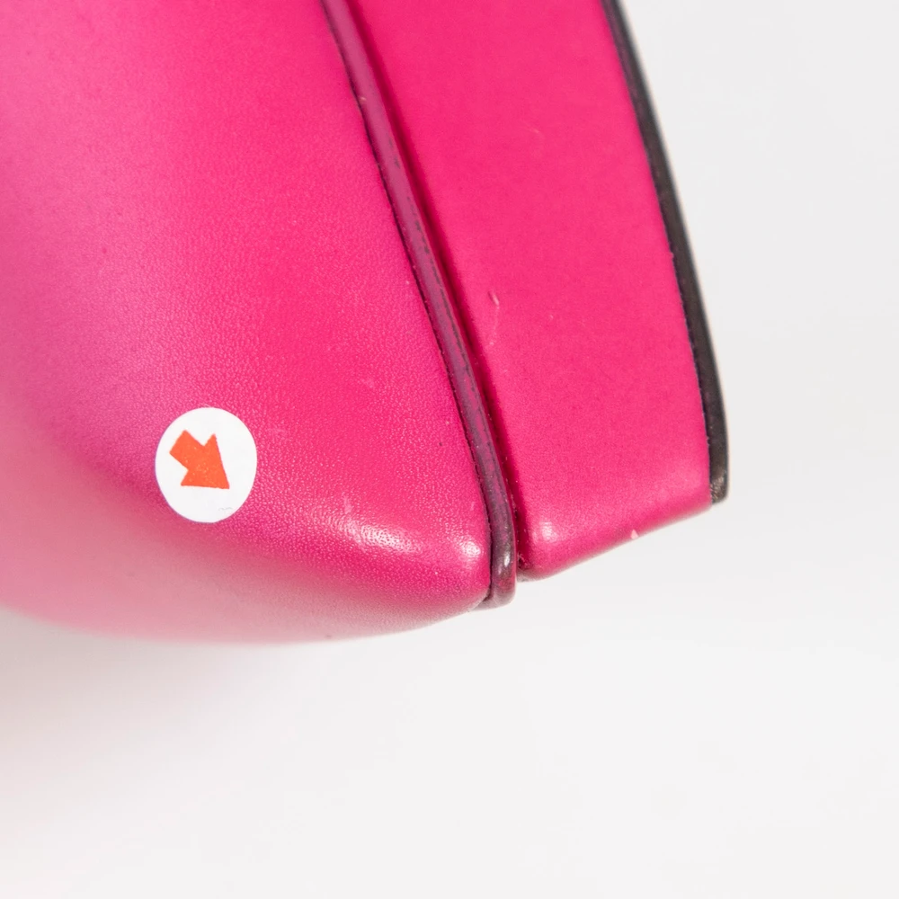 Saint Laurent Pink Leather Stiletto Pumps