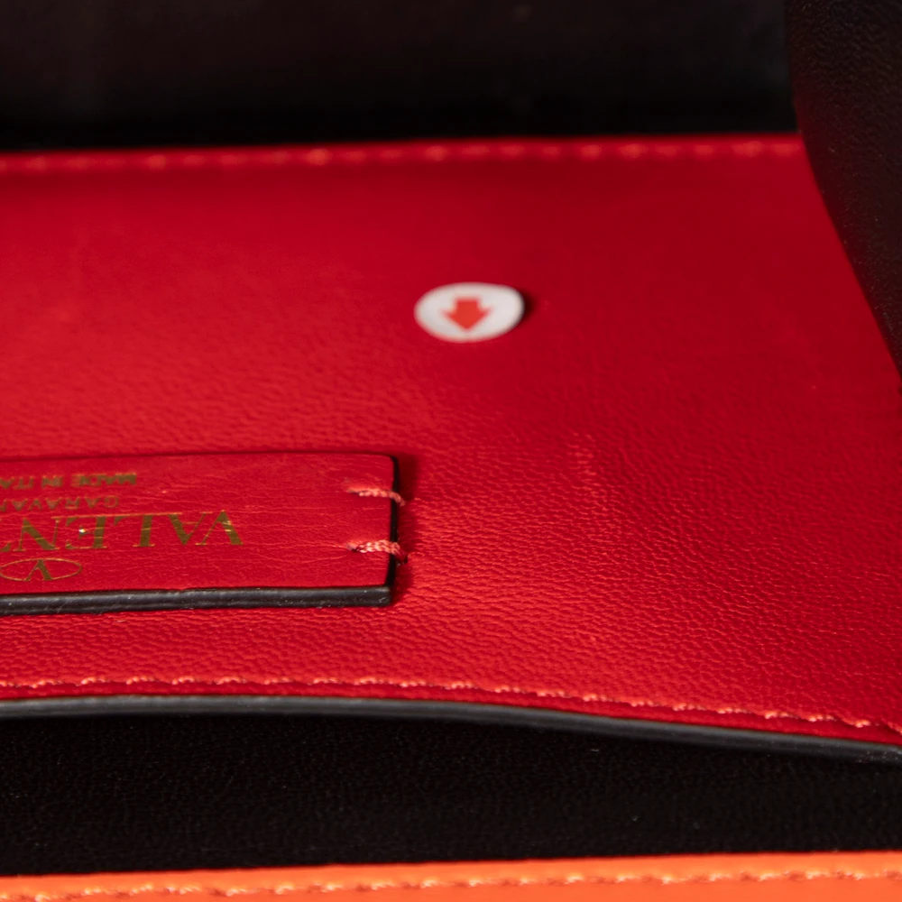 Valentino Garavani Orange Leather VSling Crossbody Bag