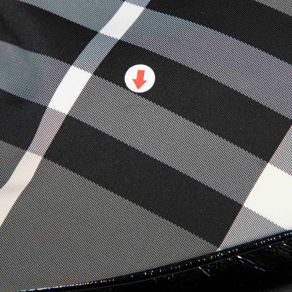 Burberry Grey Beat Check Brooklyn Hobo Bag with Purse