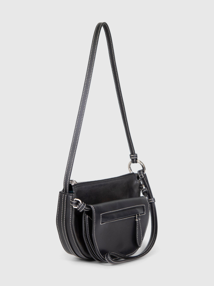 Burberry Leather Mini Double Olympia Bag