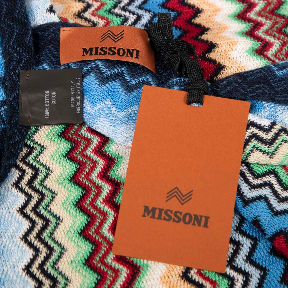 Missoni Zigzag Knit Fringed Scarf