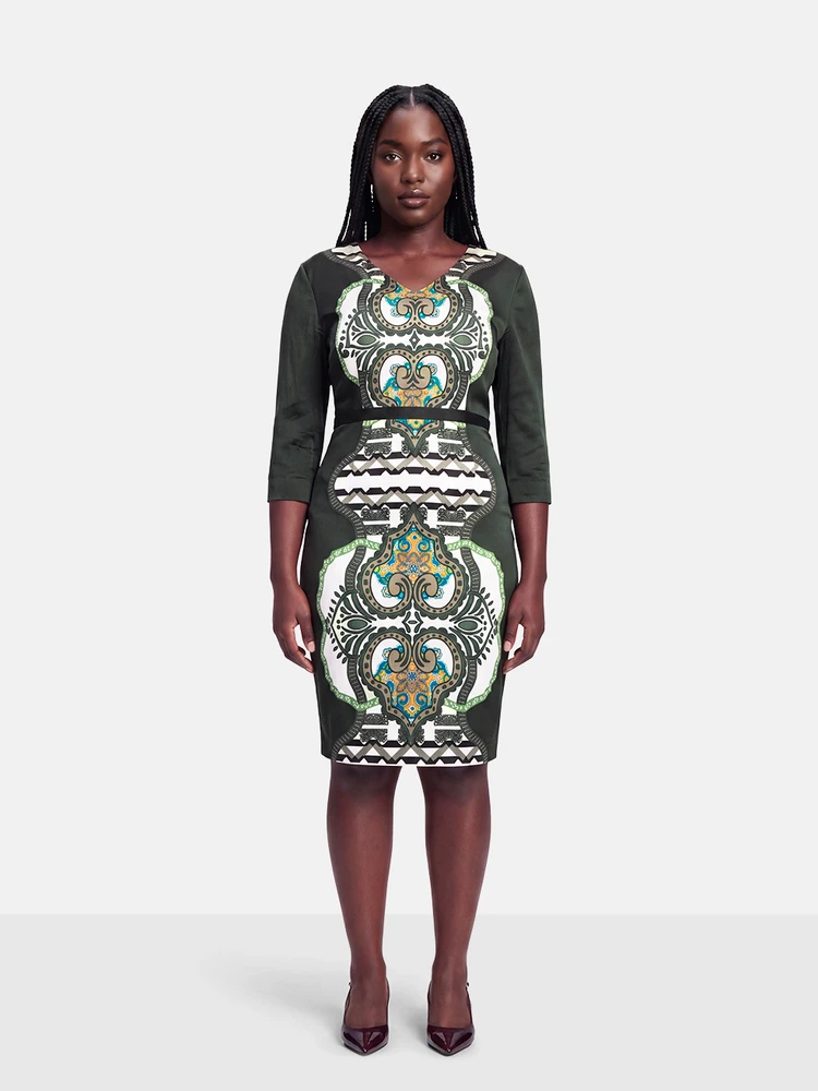 Etro Silk Abstract Patterned Dress