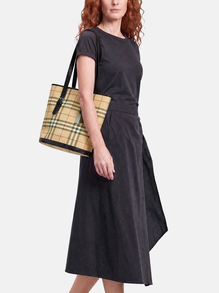 Burberry Beige Nova Check Bucket Bag