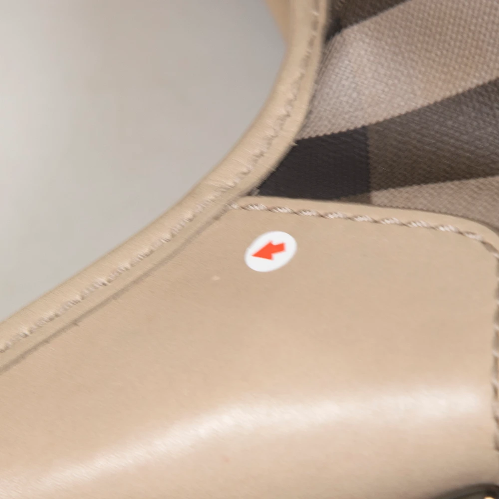 Burberry Beige Brooklyn Check Hobo Bag